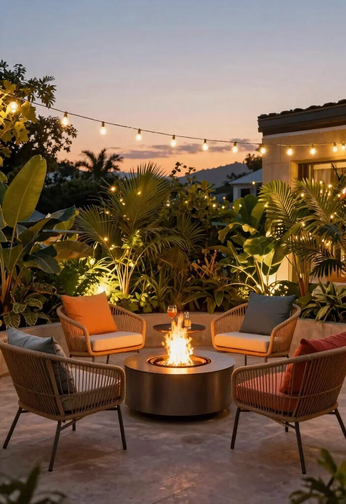 15 Fire Pit Backyard Ideas on a Budget for Small Yards - 2. Fire Pit in a Seating Area 1