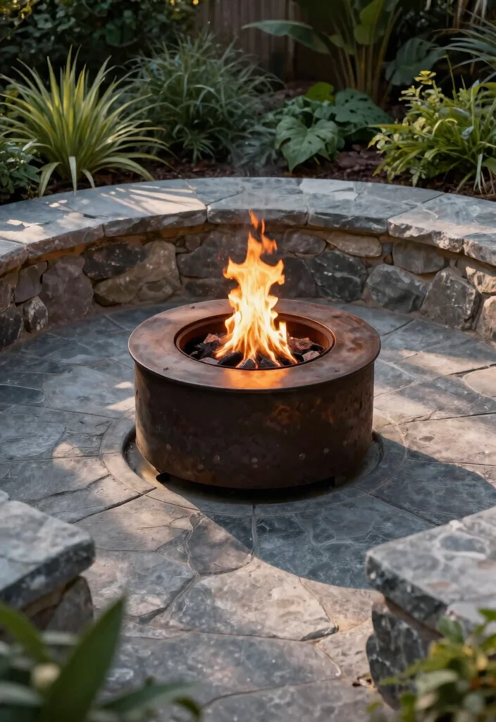 15 Fire Pit Backyard Ideas on a Budget for Small Yards - 9. Fire Pit with Paver Stones 1