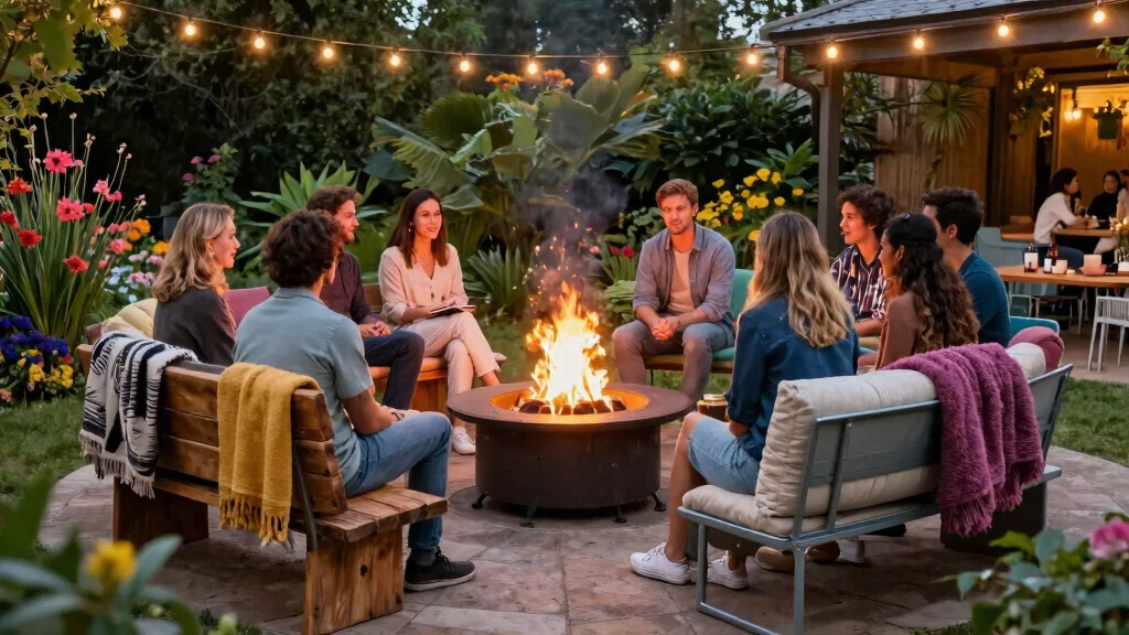 15 Fire Pit Bench Ideas That Seat More Than Two People