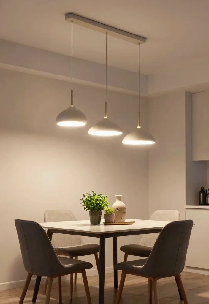 15 Modern Ceiling Light Ideas That Fit Low Ceilings - 1. Pendant Lights with Adjustable Heights 1