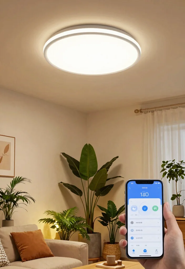 15 Modern Ceiling Light Ideas That Fit Low Ceilings - 12. Smart Ceiling Lights 1