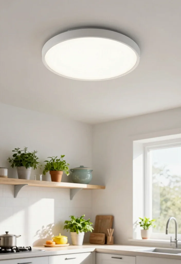 15 Modern Ceiling Light Ideas That Fit Low Ceilings - 2. Flush Mount Ceiling Lights 1