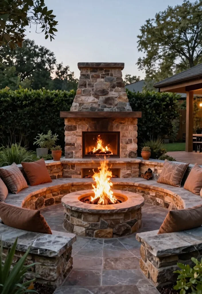 15 Outdoor Fire Pit Ideas That Stay Lit Through Wind and Rain - 1. The Classic Stone Fire Pit 1