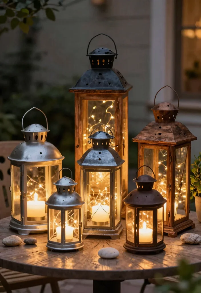 18 Dollar Tree Outdoor Decor Ideas That Actually Look Expensive - 1. Elegant Lanterns 1