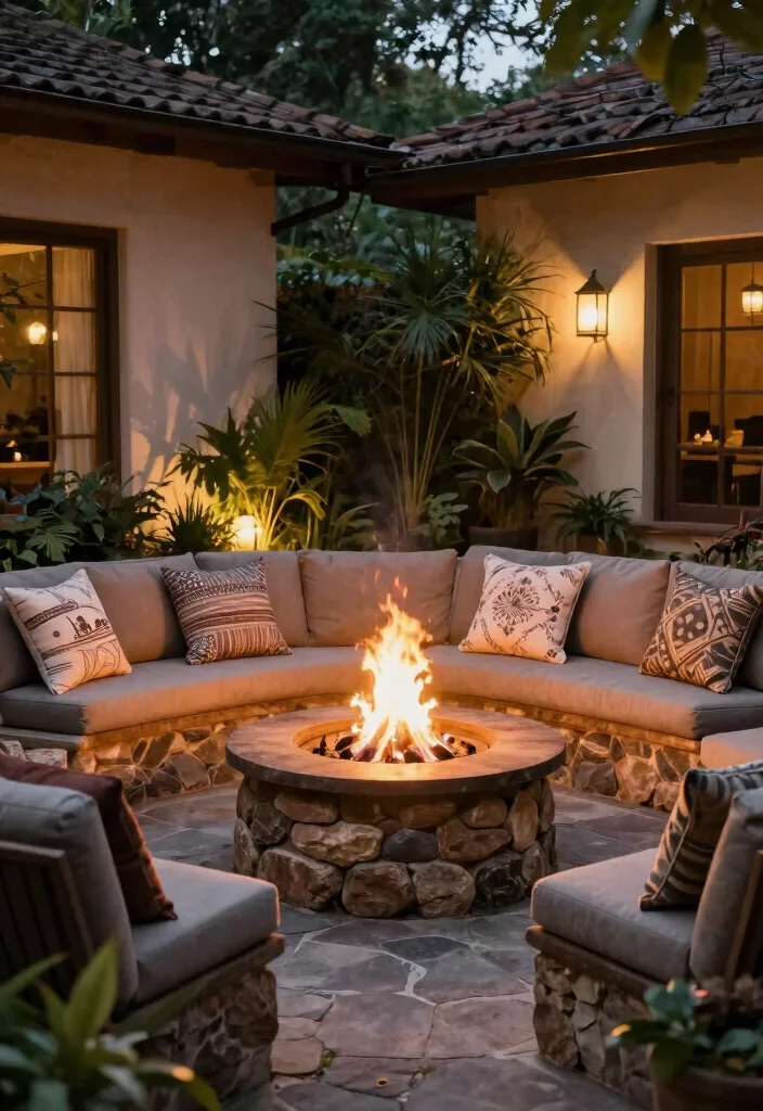 18 Dollar Tree Outdoor Decor Ideas That Actually Look Expensive - 16. Cozy Fire Pit Area 1