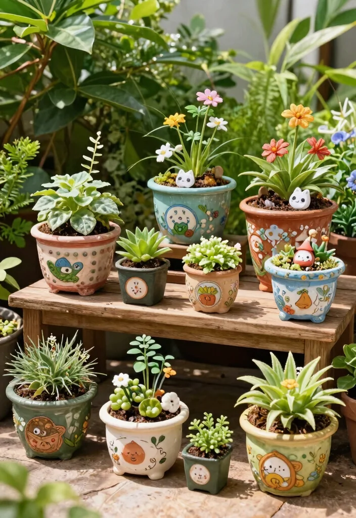 18 Dollar Tree Outdoor Decor Ideas That Actually Look Expensive - 17. Miniature Fairy Gardens 1
