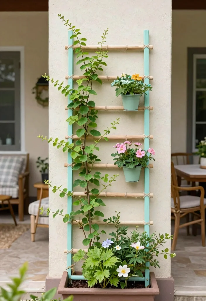 18 Dollar Tree Outdoor Decor Ideas That Actually Look Expensive - 4. DIY Trellis 1