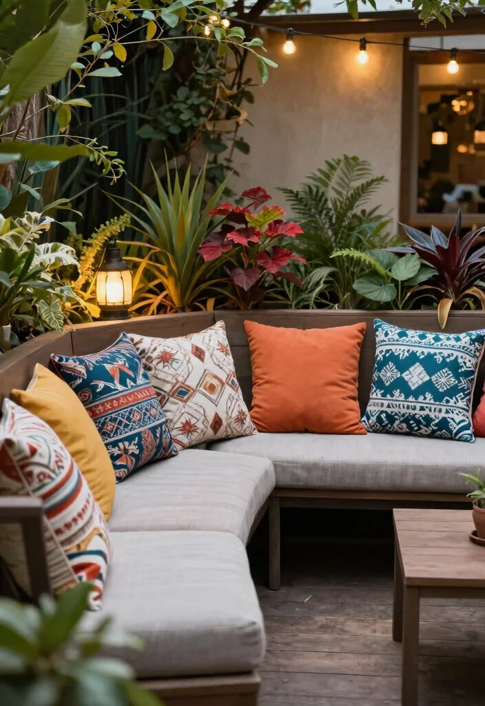 18 Dollar Tree Outdoor Decor Ideas That Actually Look Expensive - 6. Decorative Cushions 1