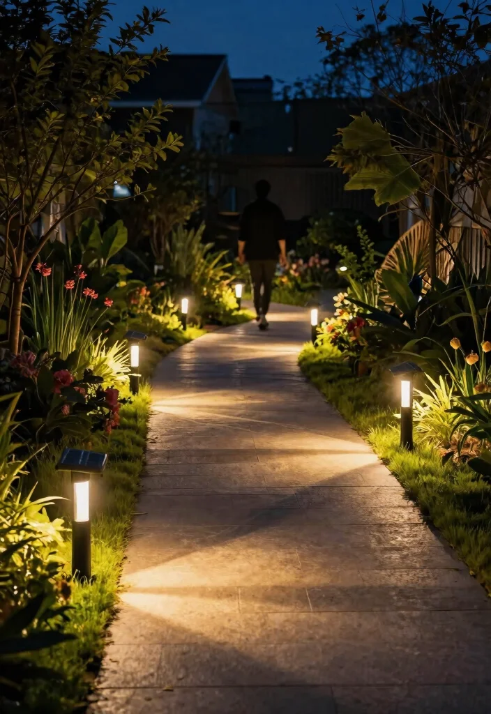 18 House Lighting Outdoor Ideas That Boost Curb Appeal Fast - 15. Pathway Solar Lights with Motion Sensors 1