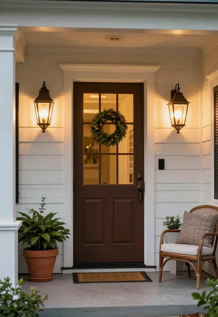 18 House Lighting Outdoor Ideas That Boost Curb Appeal Fast - 4. Wall-Mounted Lanterns 1