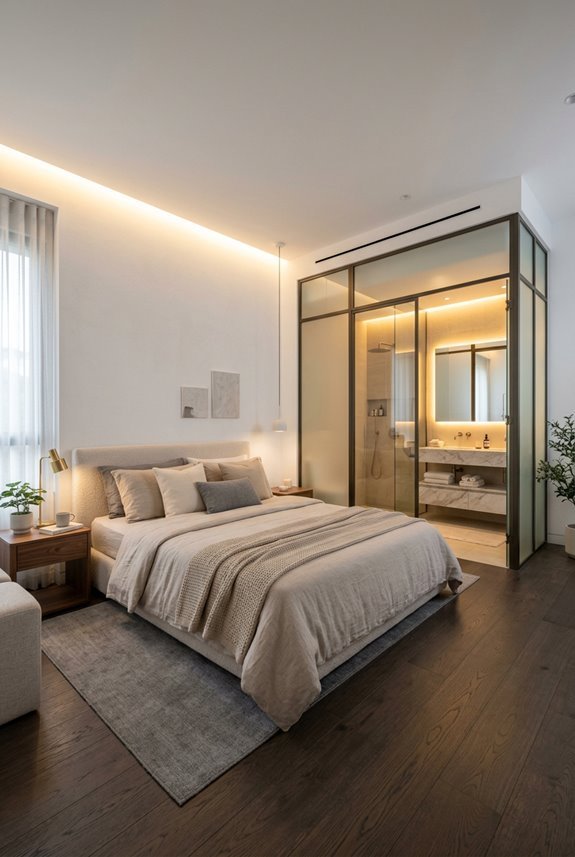 attached private bathroom within bedroom
