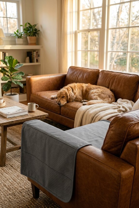 Protecting Leather Couches From Dogs: A Good Pet Owner's Guide 4 best materials for dog proof leather sofas