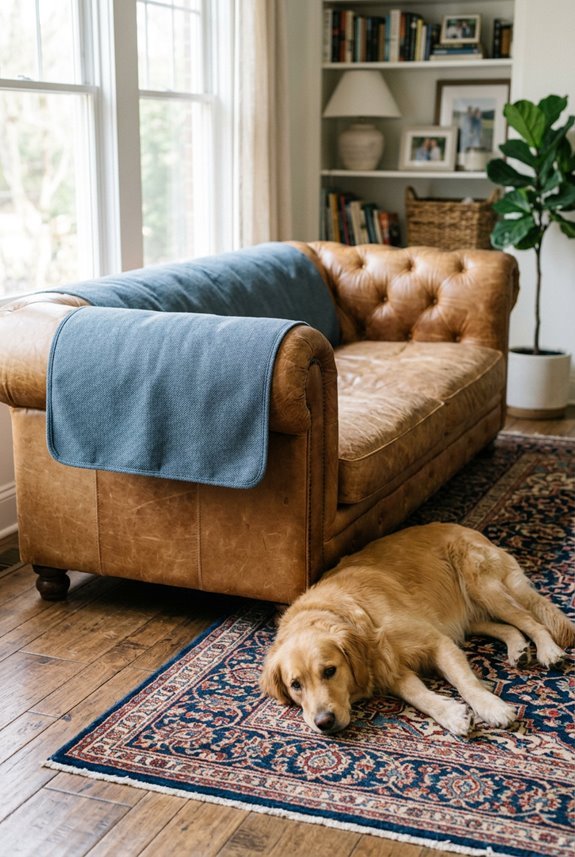 Protecting Leather Couches From Dogs: A Good Pet Owner's Guide 3 choosing the right couch cover