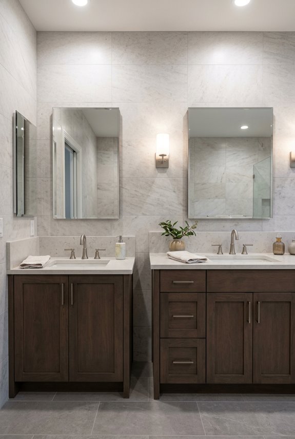 How Tall Are Standard Bathroom Vanities? 3 comfort height vanities 34 36 inches