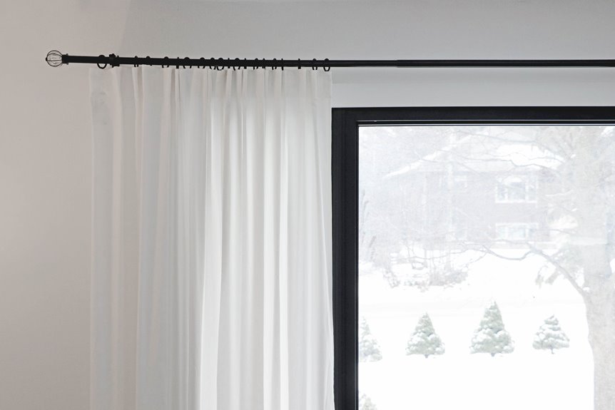 correct curtain rod length guidance