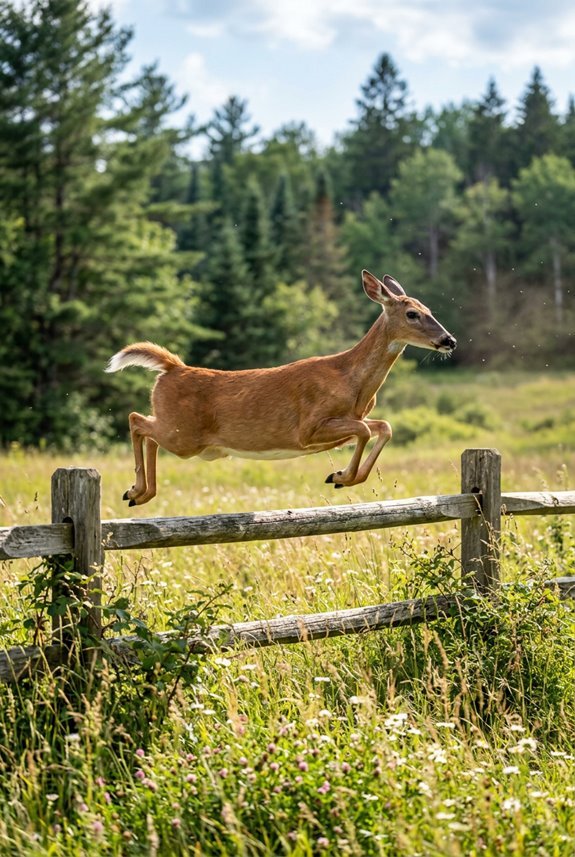 How High Can Deer Jump Over Fences? 2 deer jump heights and fencing