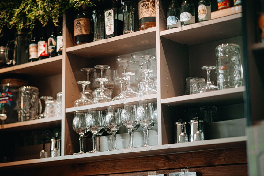 glass shelves may not be ideal for books