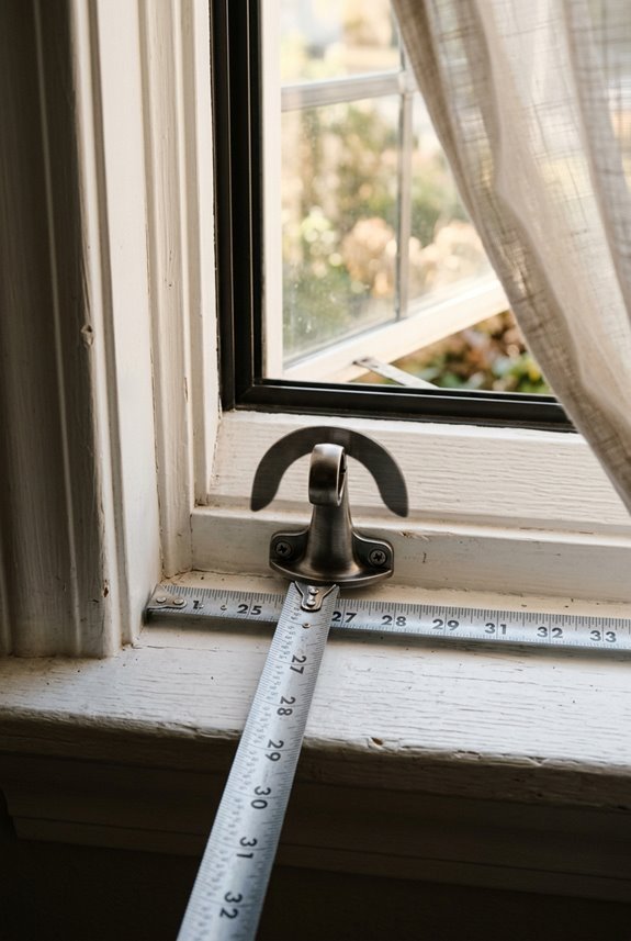 measure window frame width accurately