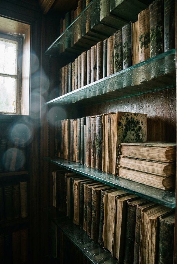 Glass Shelves for Book Storage: 10 Reasons They Might Not Be Good 4 moisture causes mold in books