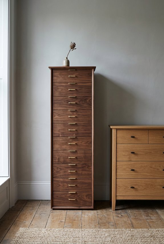 What Is a Tall Dresser Called? 2 tall narrow tall dresser storage footprint