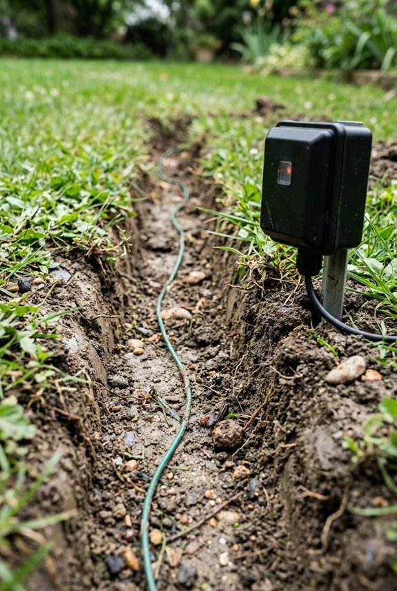 How Does an Underground Fence Work? 2 underground boundary wire loops